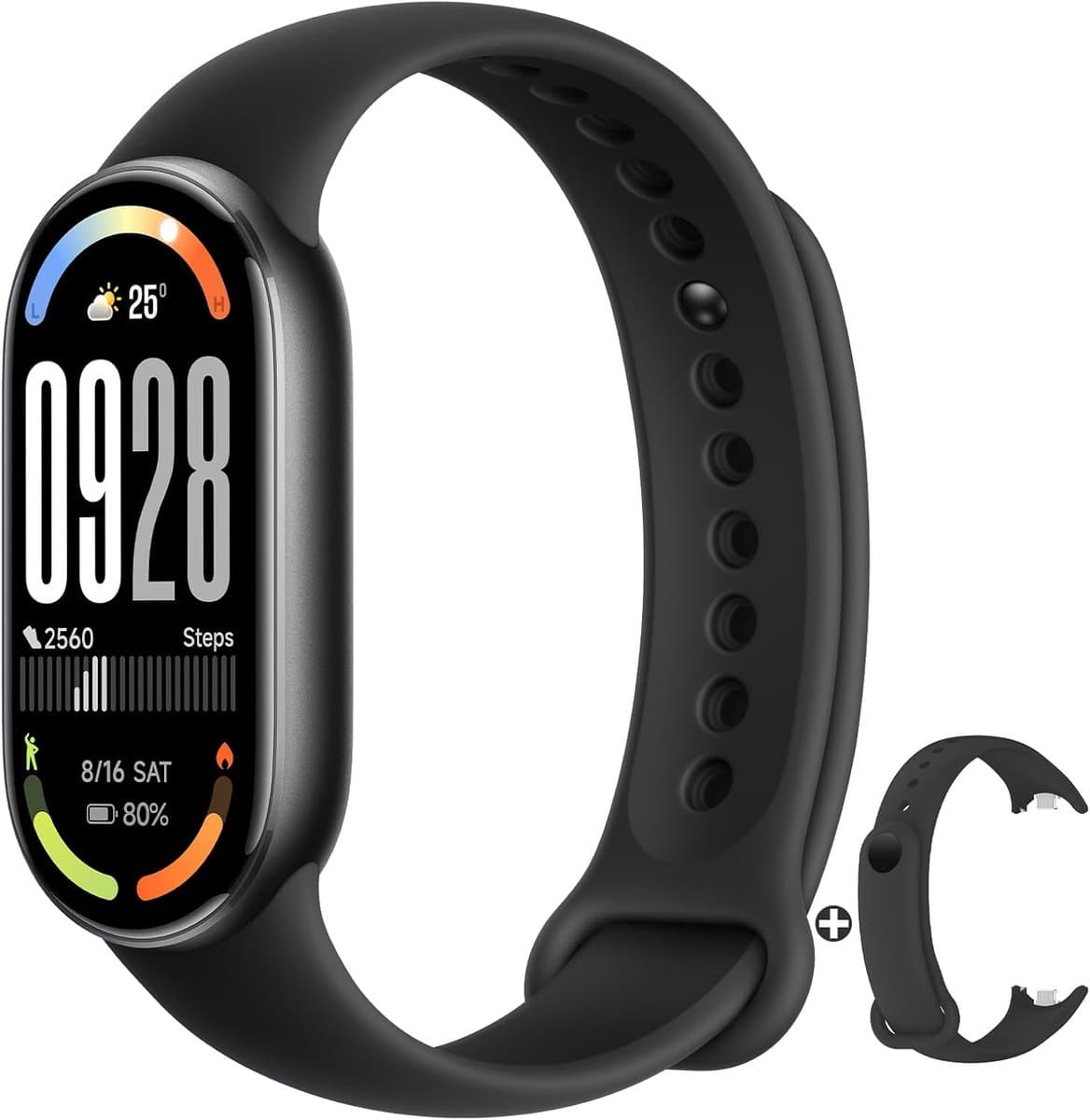 Smart Band - Activity Tracker - Sporten en Gezondheid - 21 Dagen Batterij - 172 Inch Scherm - Zwart