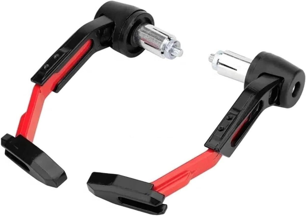 Handbescherming Motor - Stuurbeschermers - Bescherming Tijdens Rijden - Verstelbare Lengte - Universeel 7/8" - Rood