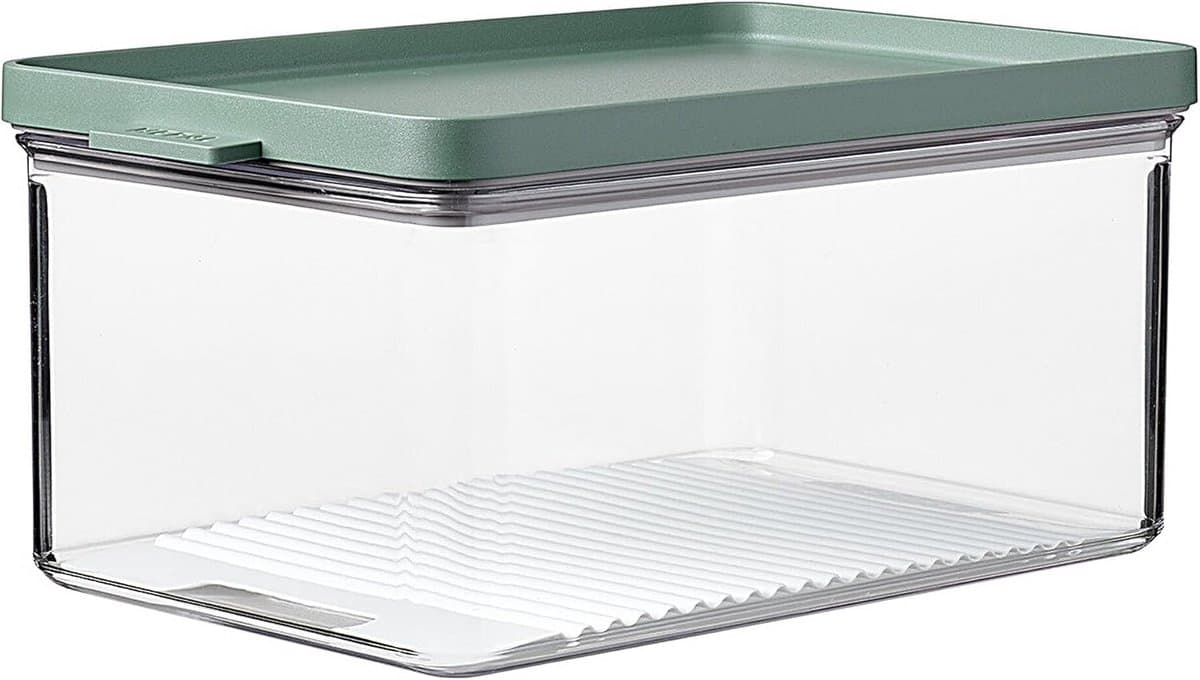 Koelkastdoos Omnia - Kaasbewaarder - Voedsel bewaren - Luchtdicht deksel - 2000 ml - Nordic sage