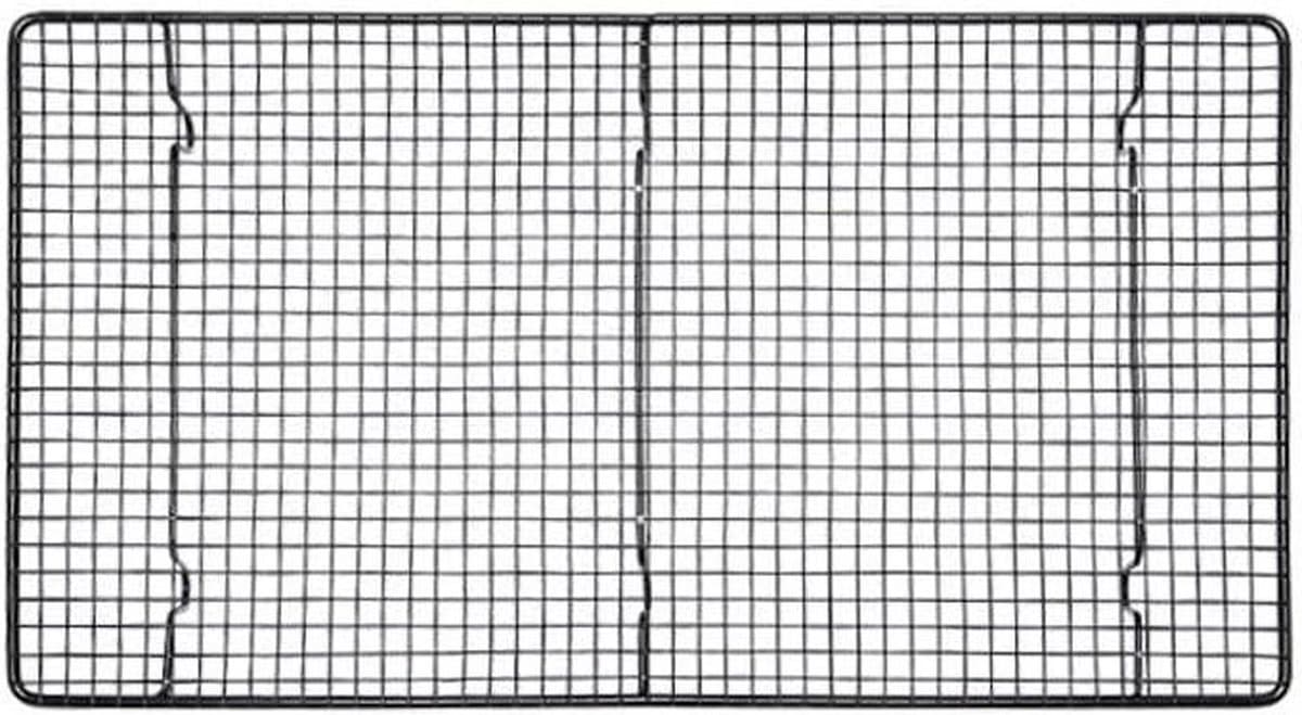 Drie stuks vierkante cake koelrekken Mesh groente afdruiprek RVS bakkoelrek (Size : 40cm)