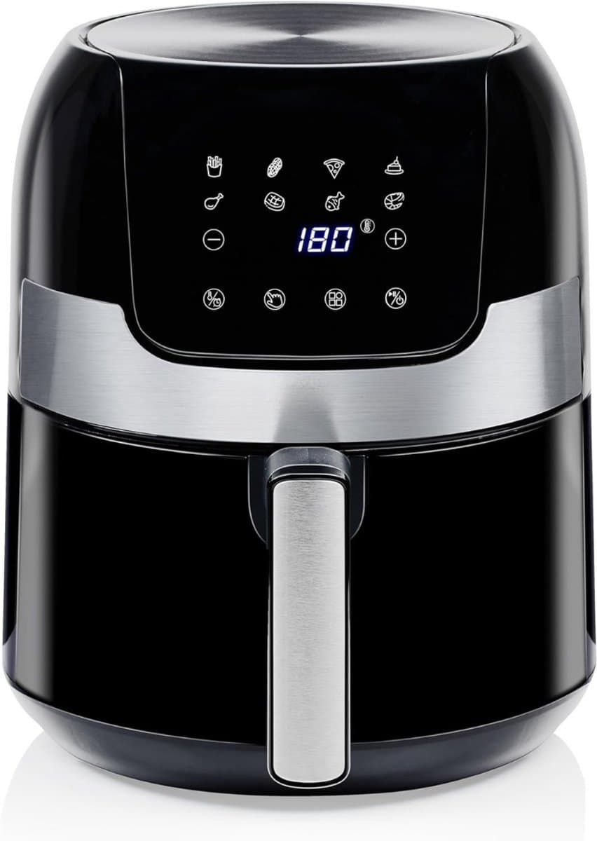 RVV® Heteluchtoven - Oven - Airfryer Oven - 23 Liter- 1200 Watt - Zilver - 28cm x 33cm x 36cm