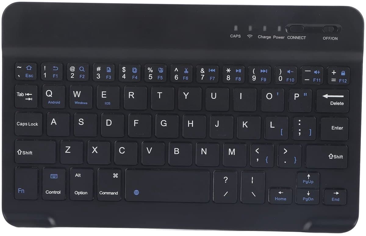 Dailygoody - Draadloos Keyboard - Aluminium - Ultra-slim - Voor Laptop en Desktop - 7-8 Inch