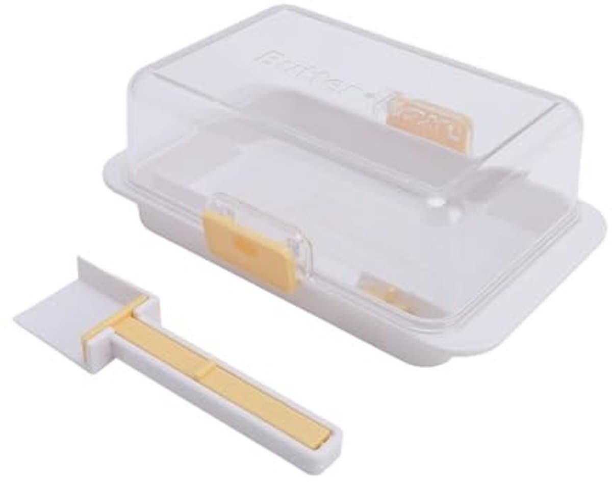 Dailygoods- Botervloot Luchtdicht - Snijgereedschap - Boterbeheer - Capaciteit 500 g - Keuken/Koelkast - Duidelijk gemarkeerde schaallijnen - Boterdoos