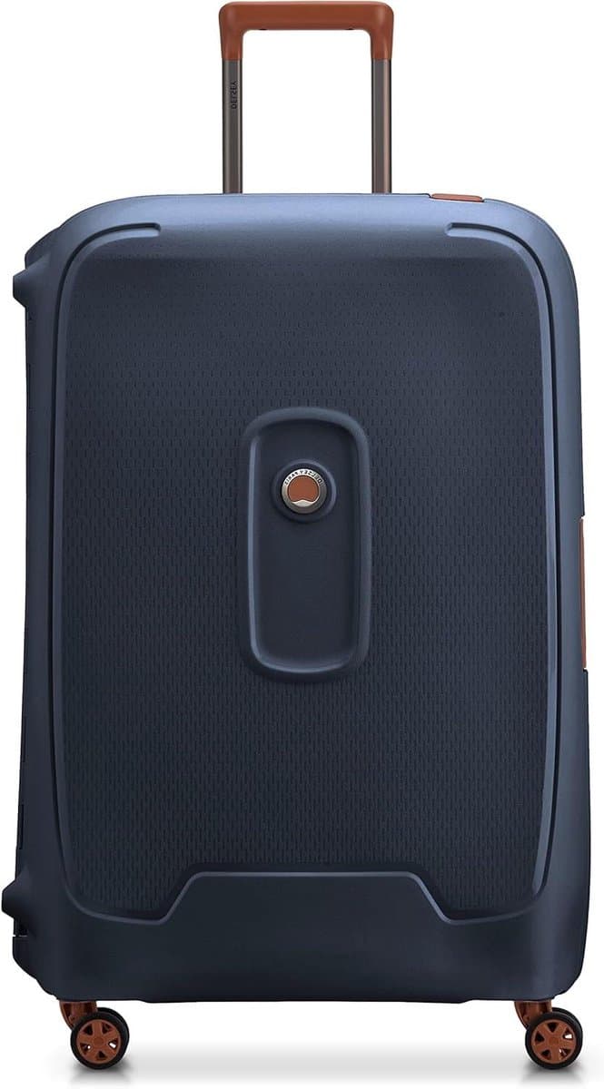 Grote Hardcase Koffer - Reiskoffer - Veilig Reizen - Gerecycled Materiaal - 76x52x30 cm - Ink Blue