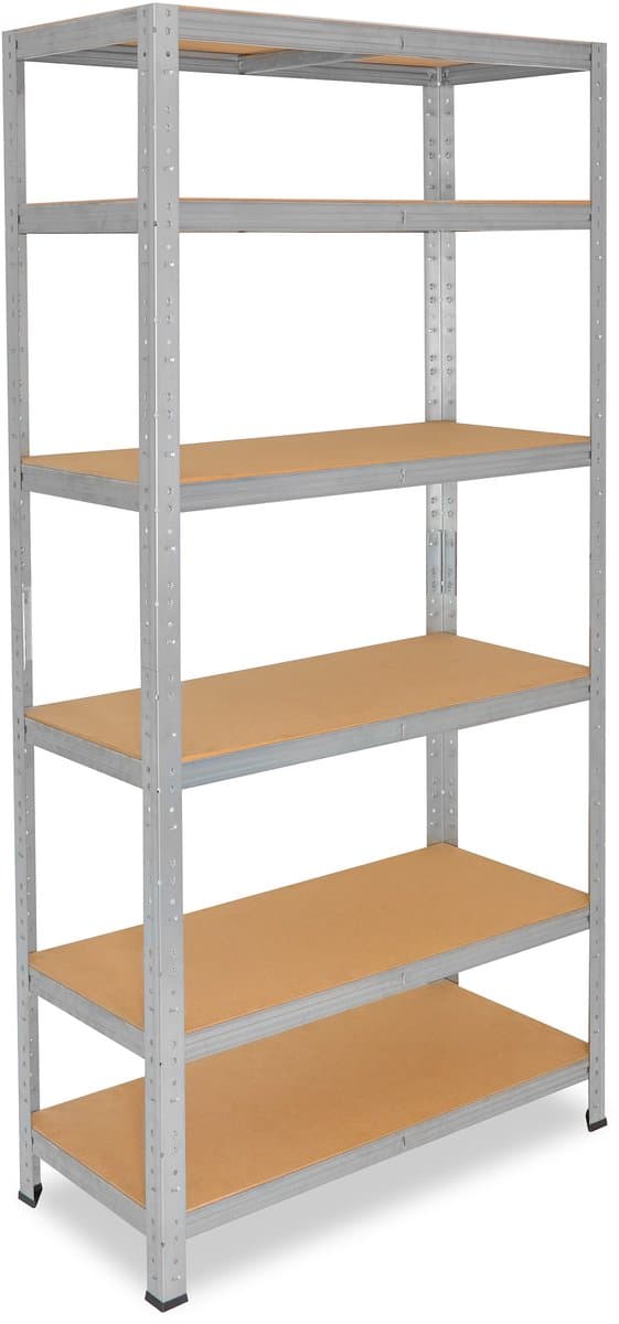 Shelfplaza HOME metalen stellingkast - 155x100x60 cm - verzinkt - 6 planken