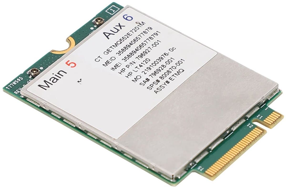 Dailygoods- 4G-module voor Probook/Elitebook - T77W595/ Lt4120 - Snapdragon X5 LTE Modem - Carrieraggregatie - Nauwkeurige gatpositie - Goed vakmanschap