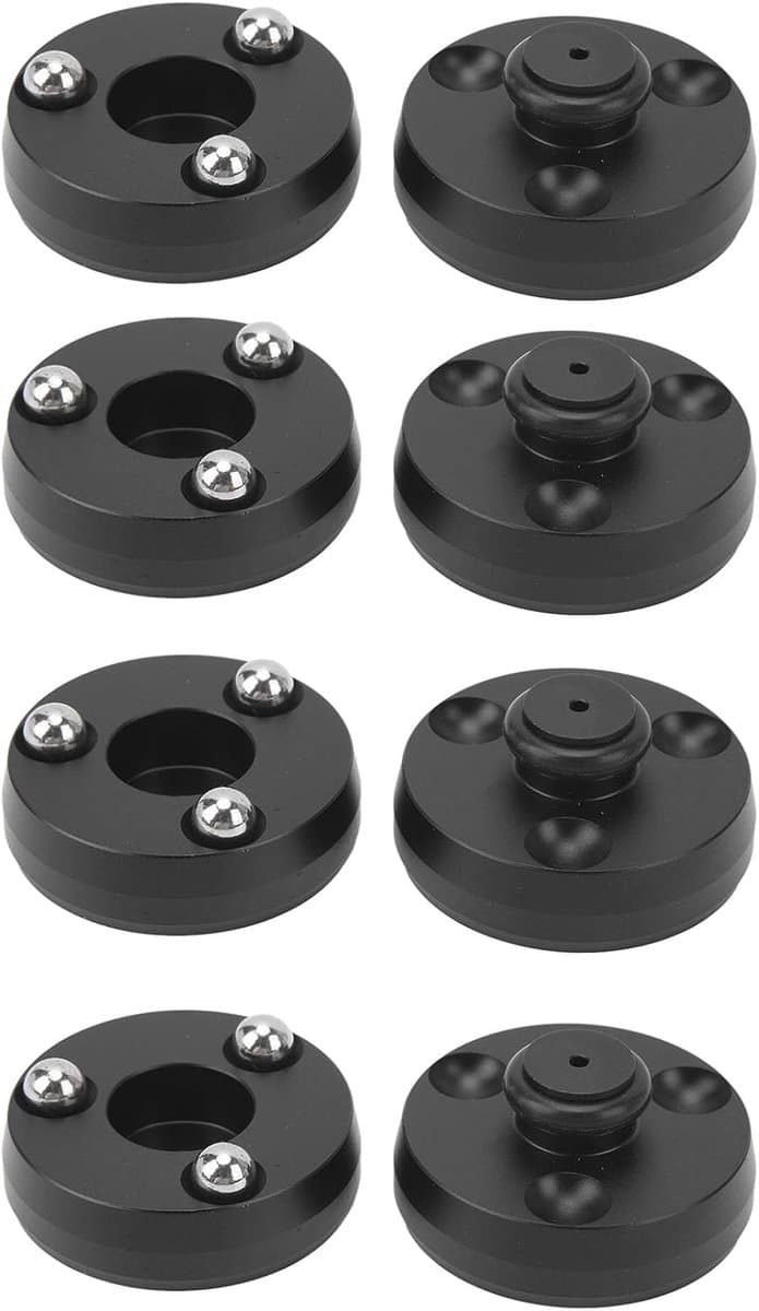 Luidspreker Isolatie Voeten - Schokdemper Pads - Geluid Verbeteren - Trillingen Absorberend - 39x24mm - Zwart