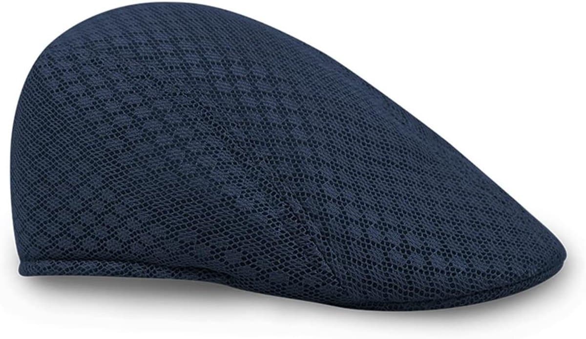 Ademende Zomer Muts voor Golf en Casual Gebruik - Lichtgewicht Mesh Beret met Plat Klep en Comfortabele Pasvorm