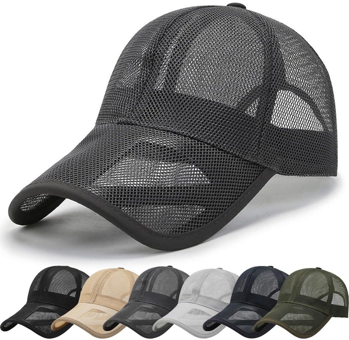 Dailygoods - Ademend Honkbalpet voor Heren en Dames - Mesh Snapback voor Zomer en Outdoor Sport