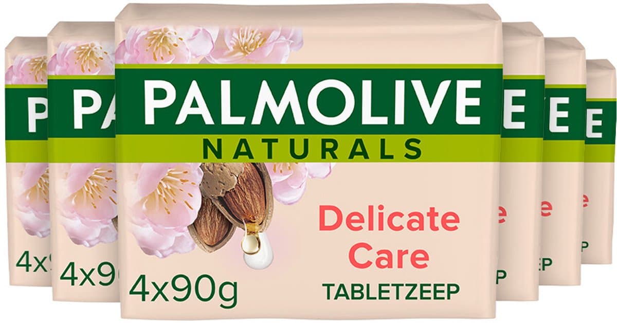 Palmolive - Zeeptablet - Delicate Care - Almond & Milk - 4x90g x 6
