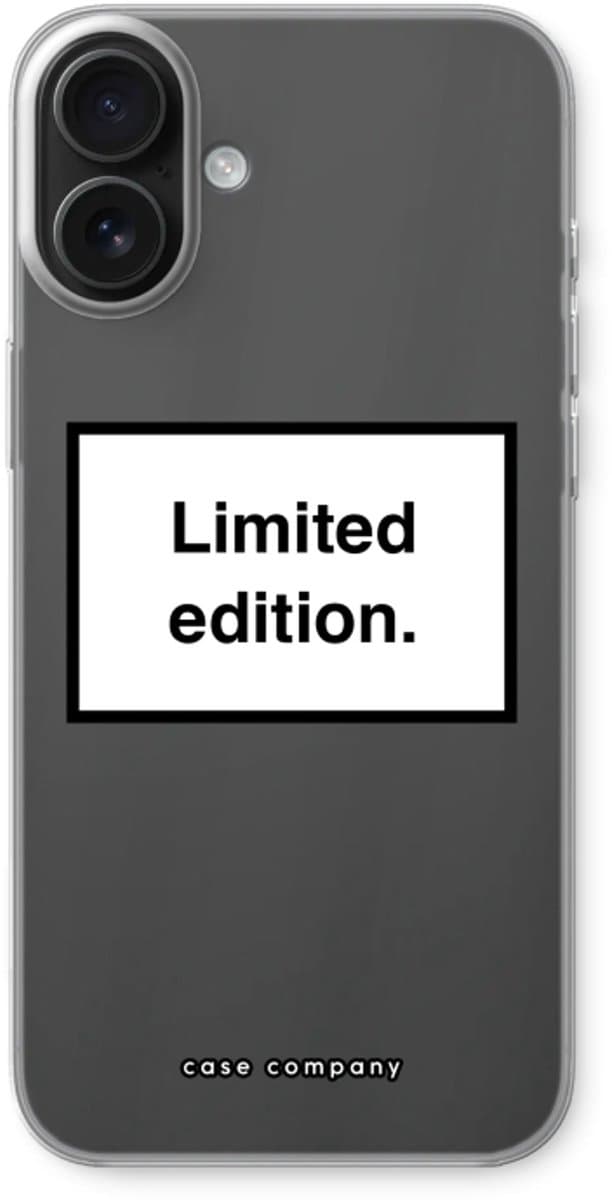 Case Company® - Hoesje geschikt voor iPhone 16 Plus hoesje - Limited edition - Soft Cover Telefoonhoesje - Bescherming aan alle Kanten en Schermrand
