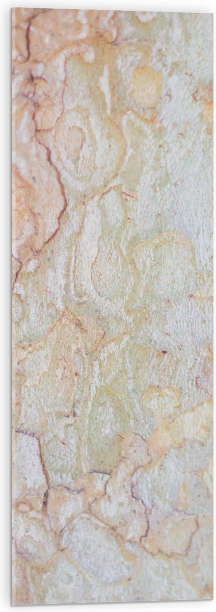 Acrylglas - Beige Muur met Textuur van Lijnen - 30x90 cm Foto op Acrylglas (Met Ophangsysteem)