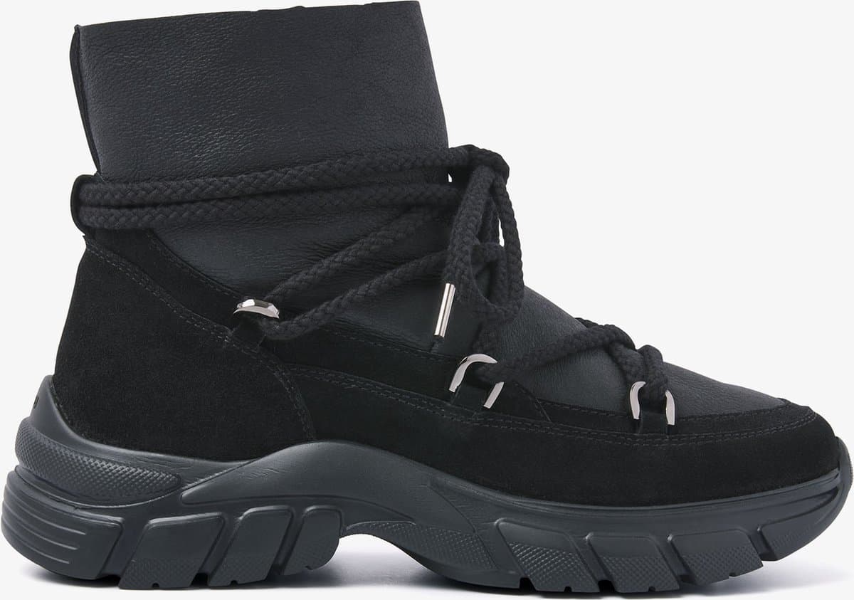 VIA VAI Sue Knit Enkellaarsjes dames - Zwart - Maat 37