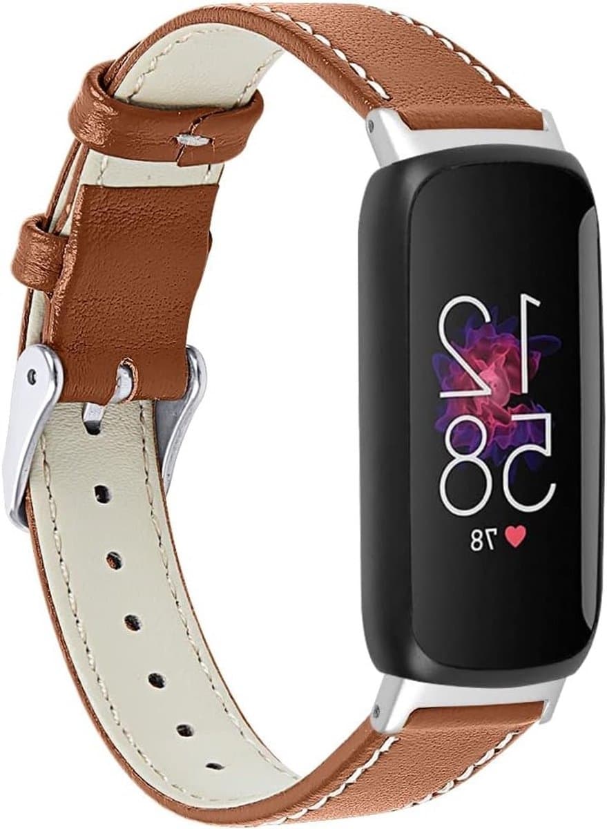 Leren Horlogeband met Bloemenpatroon voor Fitbit Inspire 3, Stijlvolle en Duurzame Polsband van RVS voor Activiteitstracker