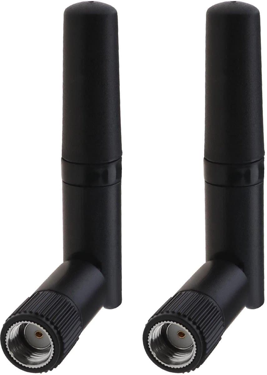 Allecto - WiFi-antenne - Dual Band - 2.4GHz 5.8GHz - Mini-formaat - Draadloze antenne - Geschikt voor PC en Gaming - 2 stuks