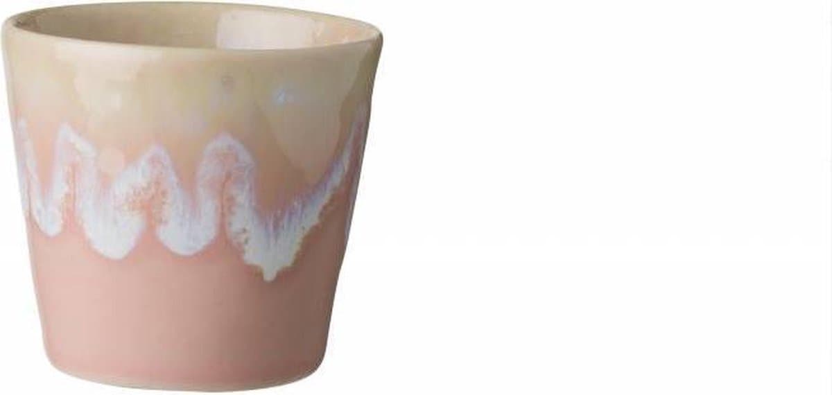 Grespresso roze lungo kopje met drip glazing (0,2 liter)
