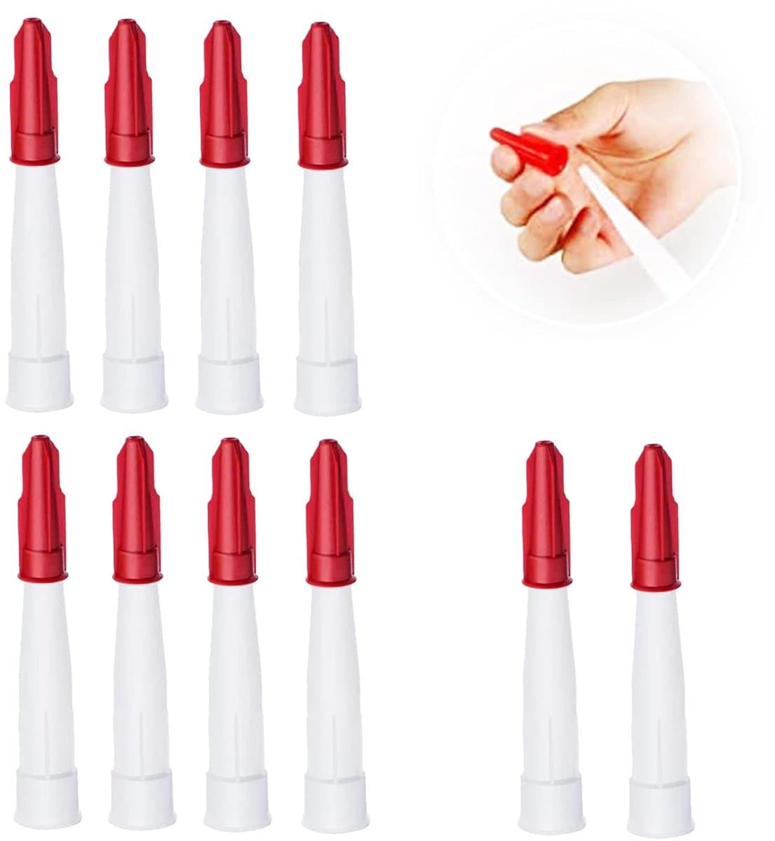 Nozzles, Caulking Nozzles and Spare Nozzles - Nozzle Kit Caps for Application Tip Sealing - ShopVlot