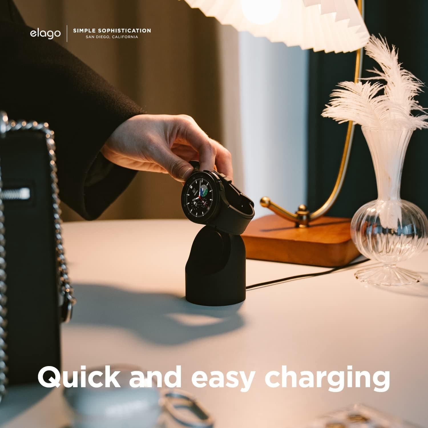 elago Laadstation voor Galaxy Watch 4/3/Active - Zwart