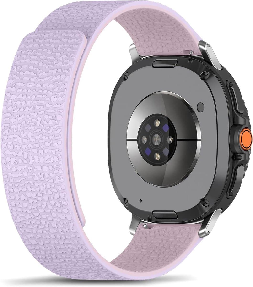 Cosensi - Siliconen armband voor smartwatch, magnetisch, sportief en comfortabel - lichtpaars roze - geschikt voor Samsung Galaxy Watch 8 40 mm, 44 mm en Galaxy Watch 8 Classic 46 mm.