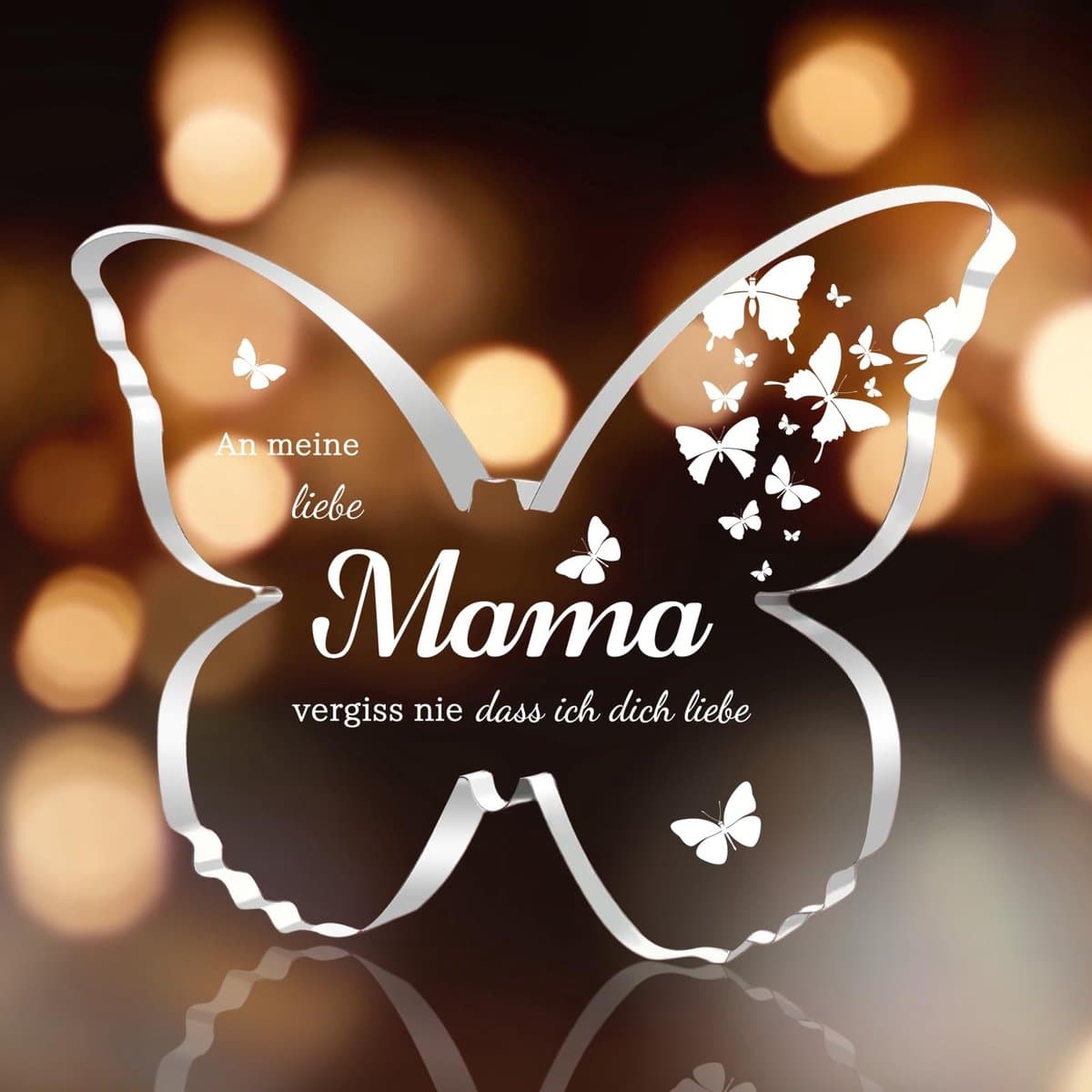 Dailygoods- Moederdagcadeau - Mama's Geschenk - Acryl Vlinder - Verjaardagscadeau - Cadeau voor Moeder - Decoratief Stuk - Liefdevolle Boodschap