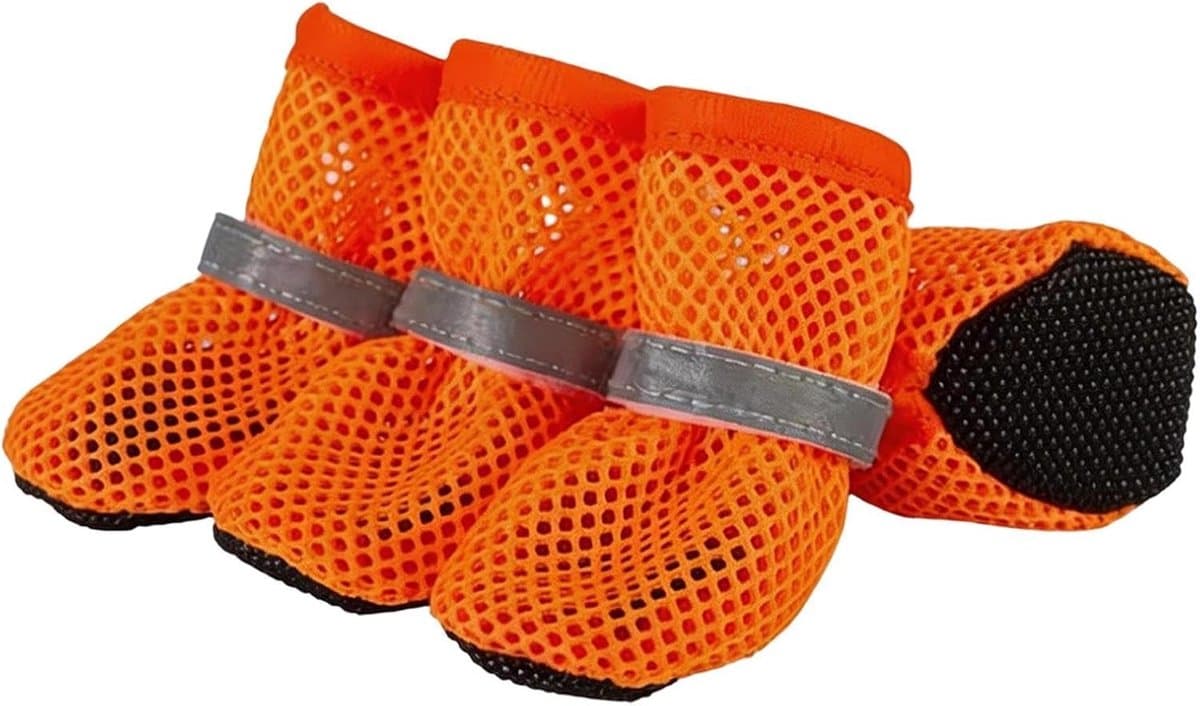 Hondenschoenen - Pootbeschermers - Wandelen Buiten - Antislip Ademend - 4.5 cm - Zwart