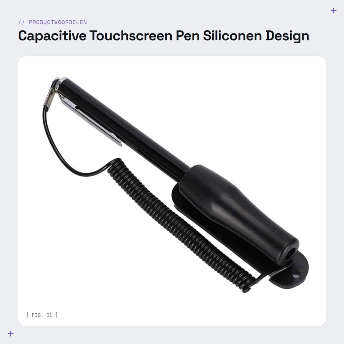 Dailygoods- Touchscreen-Pen Hoge Gevoeligheid - Siliconen Contacten - Draagbare Stylus - Compatibel met Tablets/Mobiele Telefoons - Bescherming tegen Krassen
