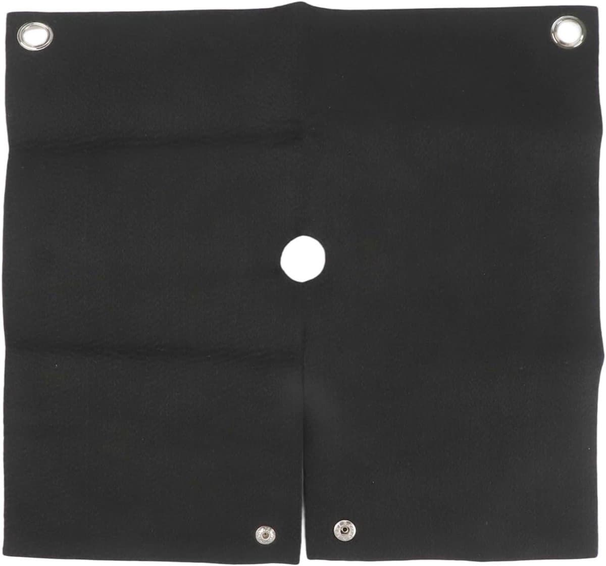 Vlamvertragende Lasdeken - Lasbescherming Mat - Veilig Lassen - Praktische Uitsparing - 30.5 x 30.5 cm - Zwart