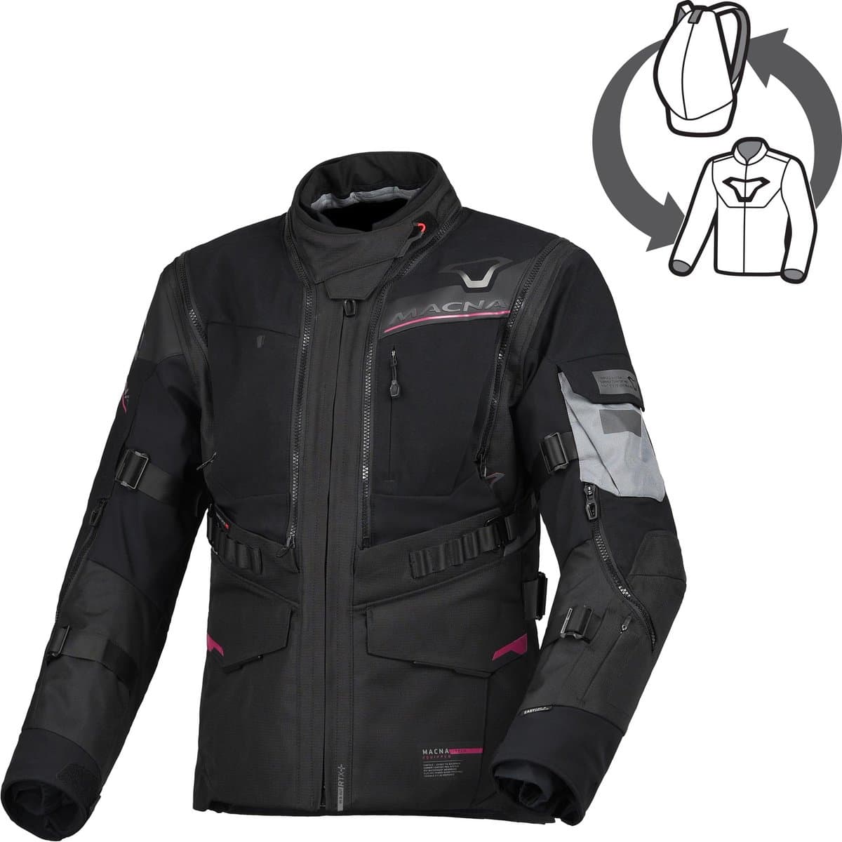Macna Flexodus waterdichte dames motorfiets textieljas -