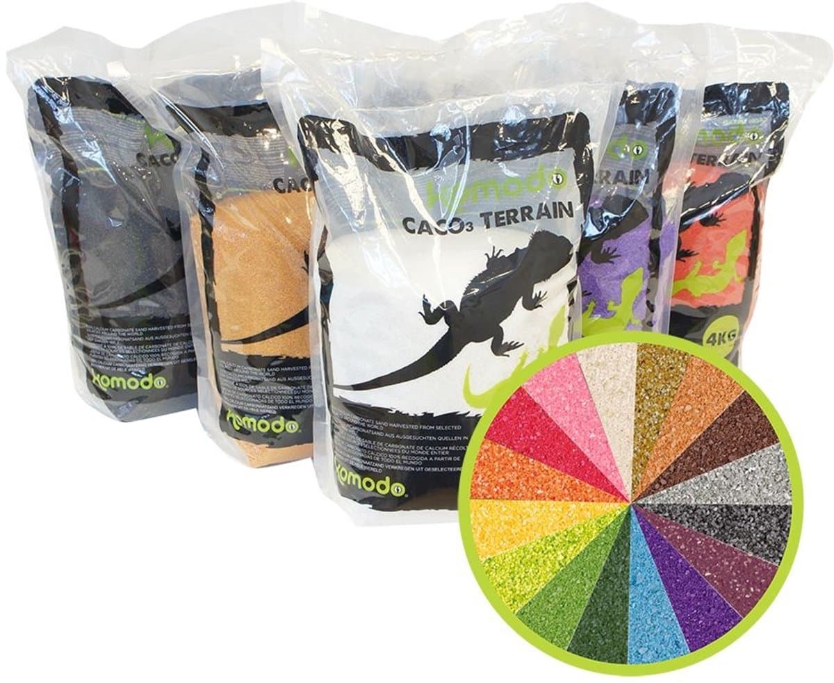 Komodo Caco Zand - Bodembedekking - 4 kg - Zwart