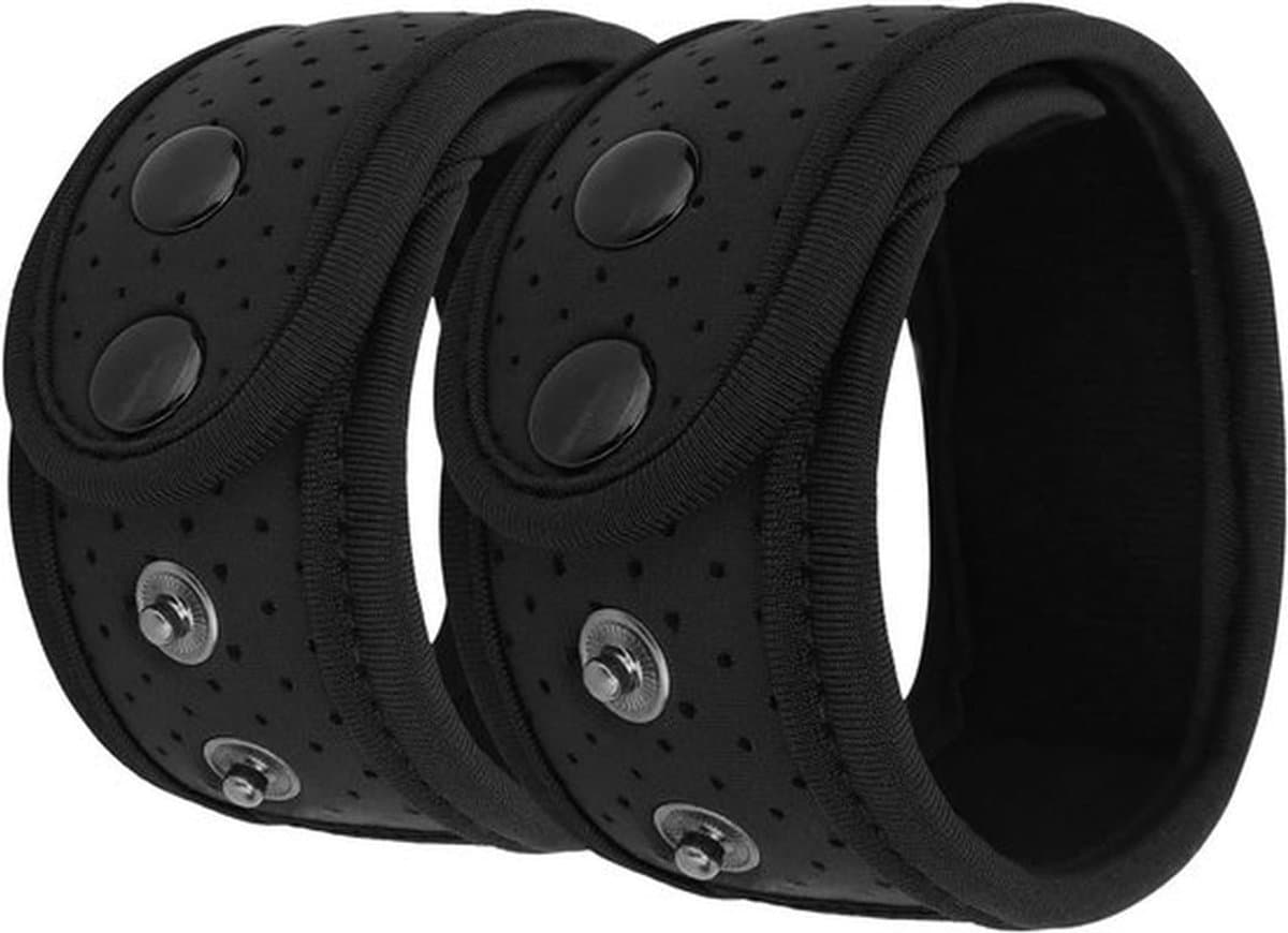 Verstelbare Zweetbestendige Enkelband voor Fitbit Inspire, Charge en Vivosmart - 2-Pack met Mesh Pouch - Zwart, Ideaal voor Sport en Fitness