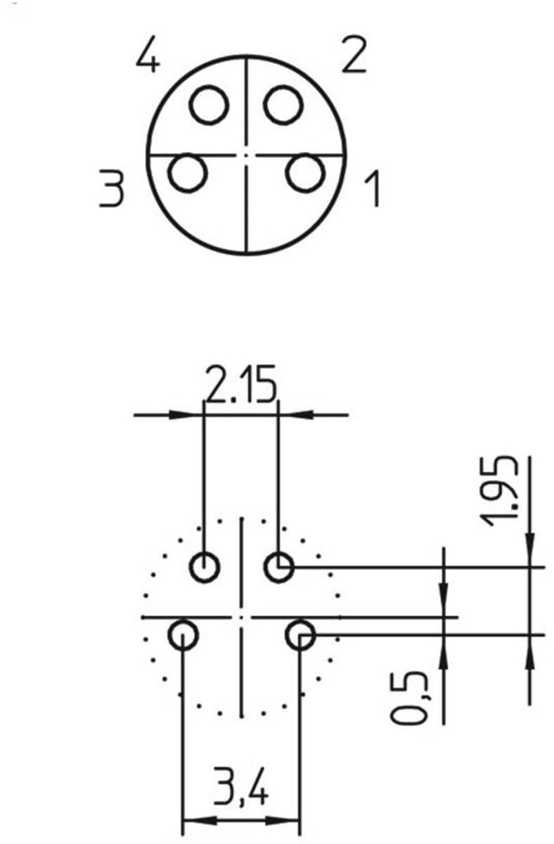 Lutronic 1221 Sensor/actuator inbouwconnector M8 Aantal polen (sensoren): 4 Bus, inbouw 1 stuk(s)
