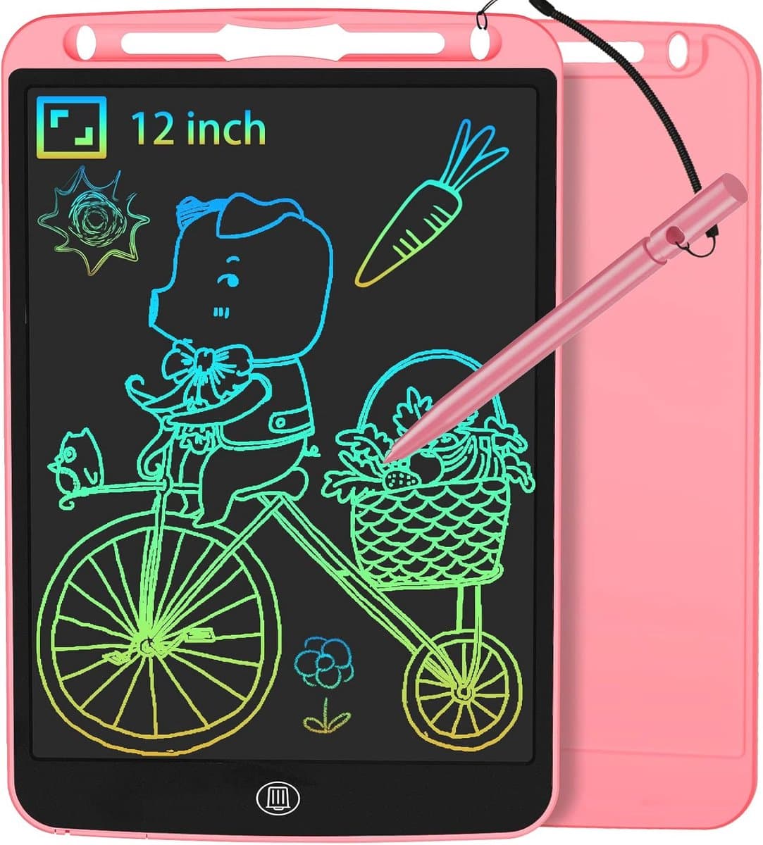 LCD-Schrijftablet 12 Inch voor Kinderen - Draagbare Tekentafel voor Handschrift en Doodling - Perfect Speelgoedcadeau voor Jongens en Meisjes