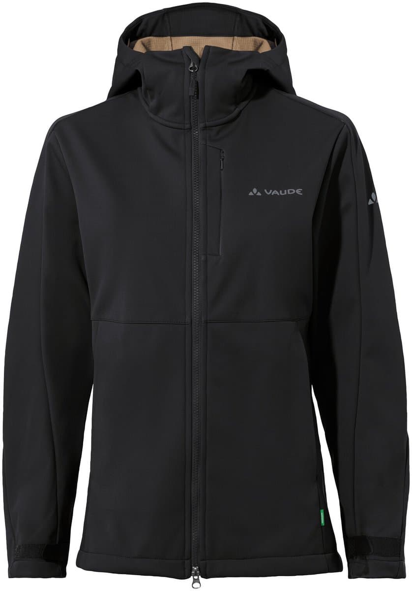 VAUDE All Year Elope Softshell Jas II, Softshell Jas, Dames Outdoor Sportjassen, Niet-waterdicht, Winddicht, Softshell, Capuchon, Regular fit