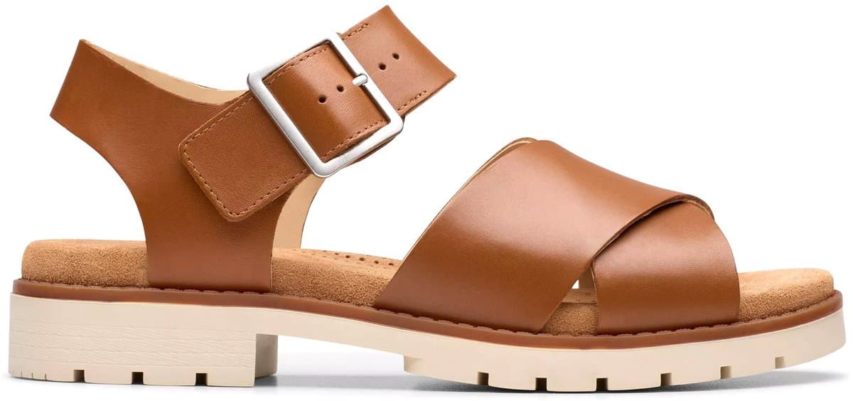 Clarks Orinoco Cross - dames sandaal - Bruin - maat 42 (EU) 8 (UK)