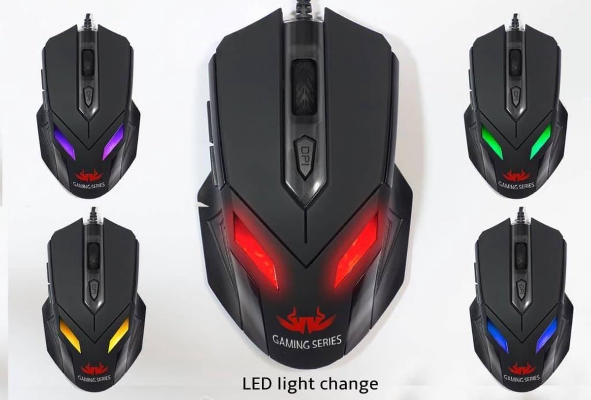 Sumvision Nemesis Zark Gaming muis - 7 LED kleuren - Game muis