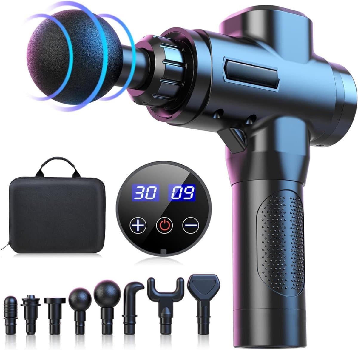 SCH® Massage Gun Professioneel - Massage Gun -Zwart - 15cm x 5cm x 22cm