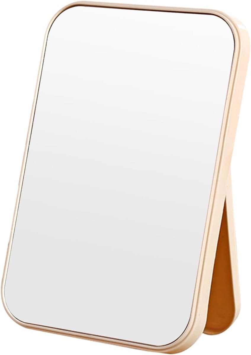 HD Desktop Vouw Spiegel - Rectangular Handfree/Handheld/Tabletop - Lichtgewicht 20 x 13.5cm Make-up Spiegel Make Up