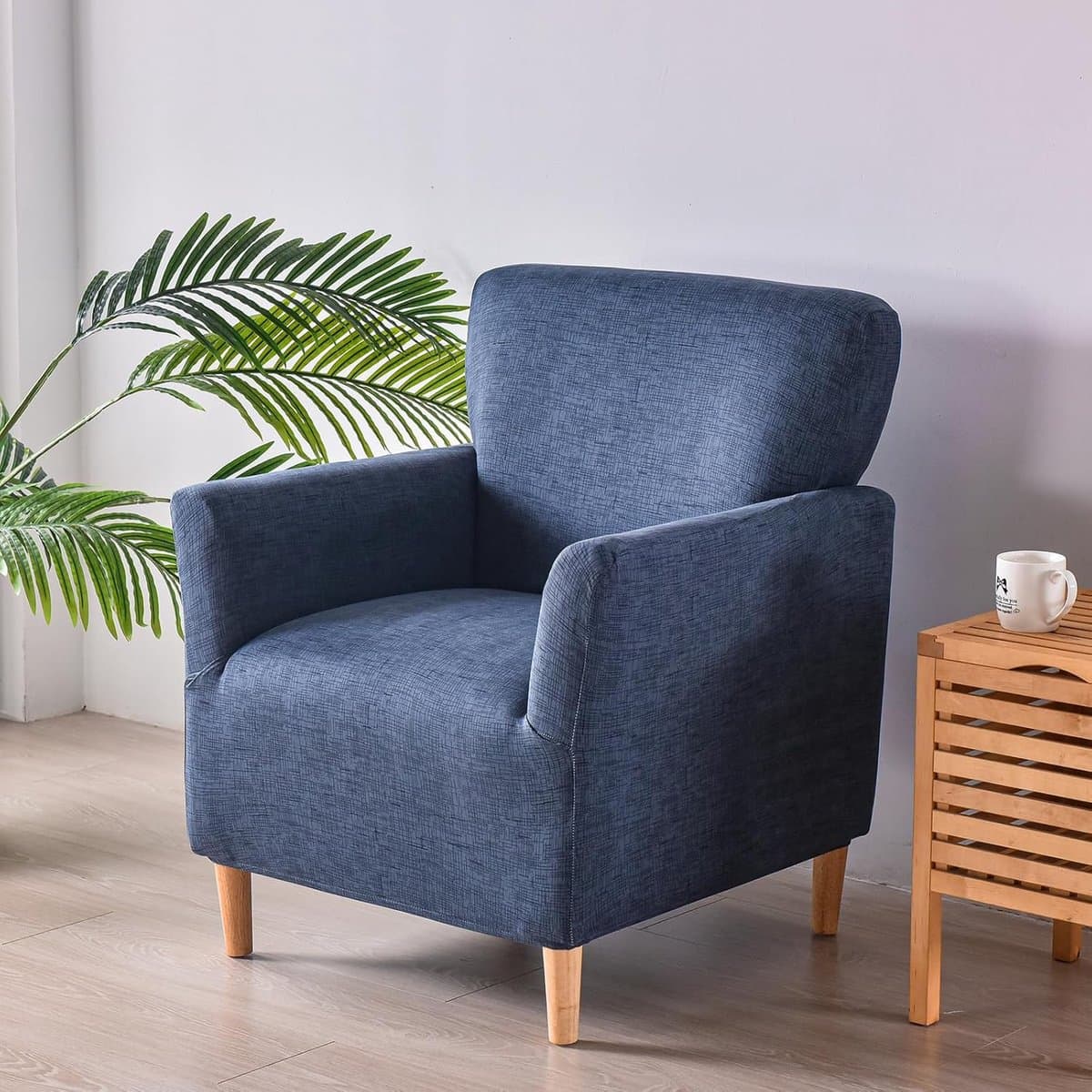 Luxe Stretch Fauteuilhoes Antislip - Universeel en Wasbaar - Moderne Stoelovertrek