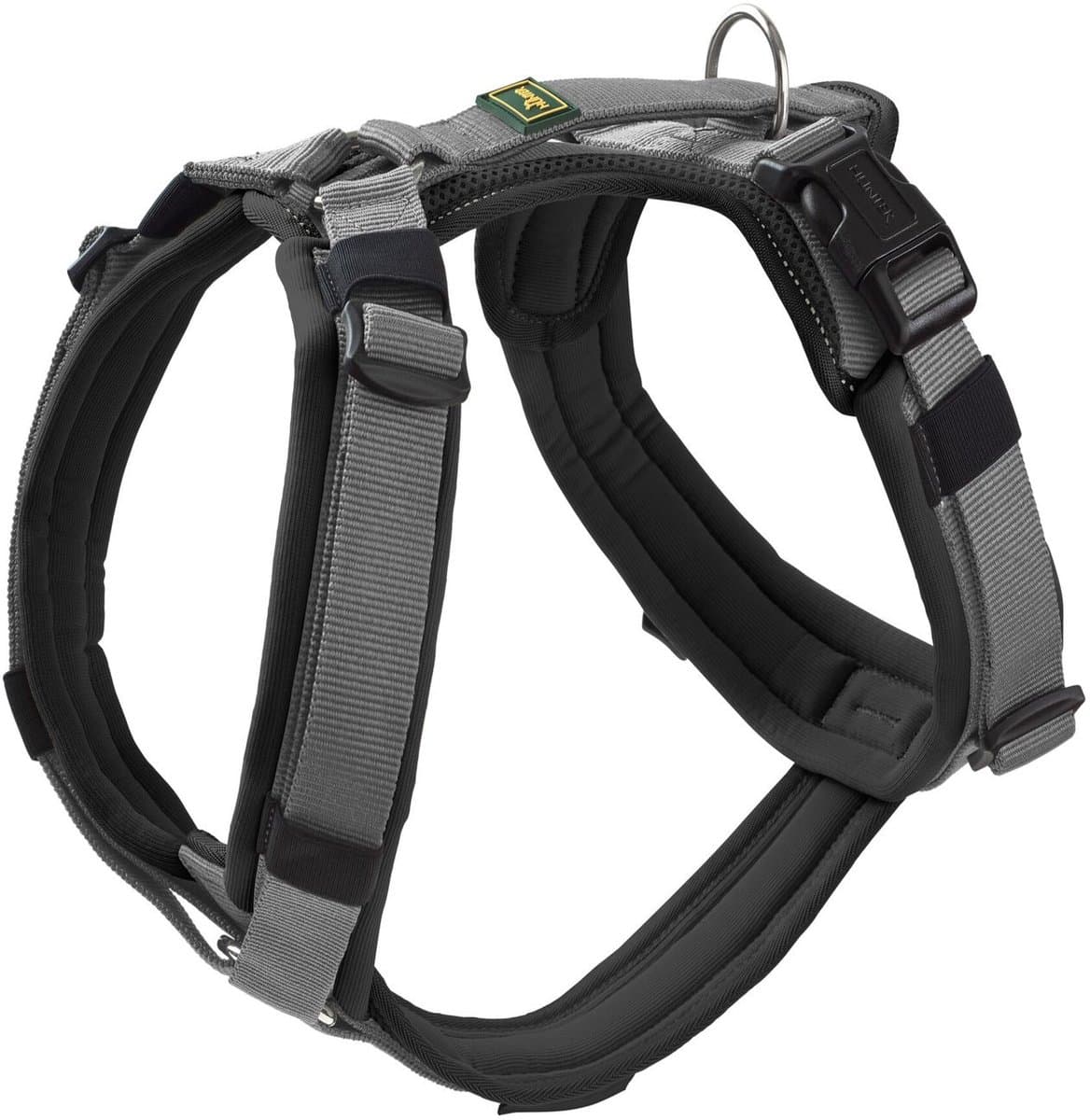 Hunter Harnas Maldon Up Zwart&Grijs - Hondentuig - 69-105 cm