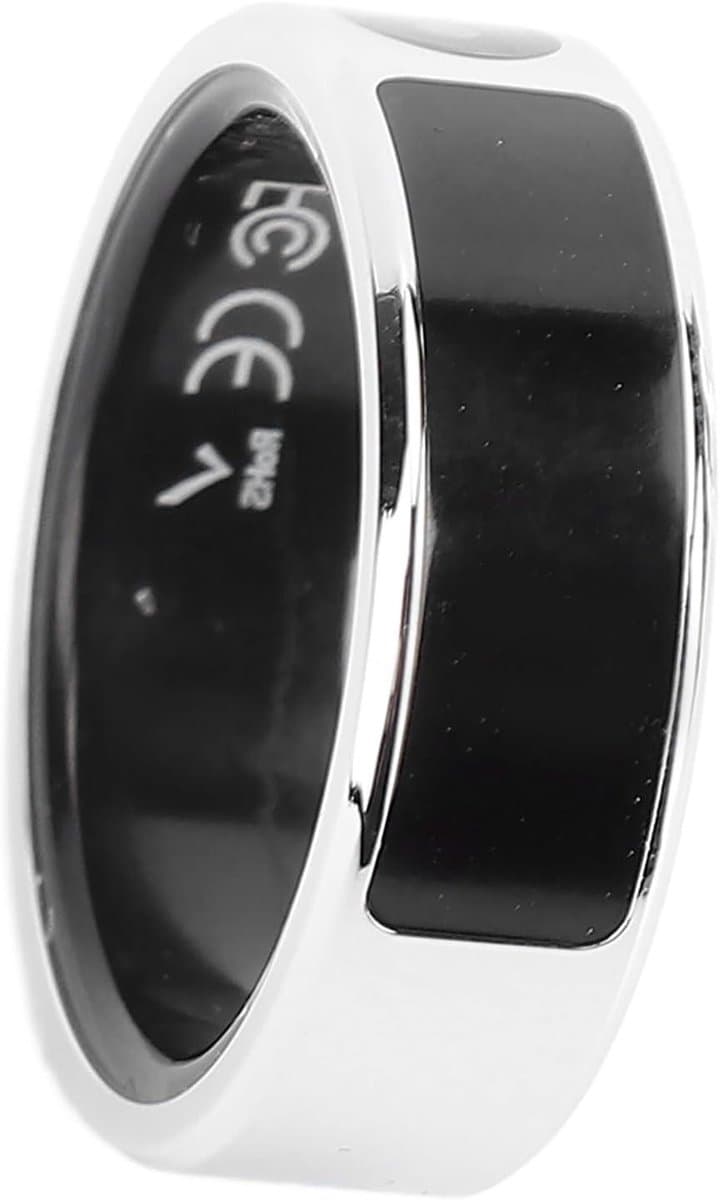 Slimme Ring - Fitness Tracker - Sportactiviteiten Monitoren - Kleurenscherm Gebarenbediening - IP68 Waterdicht - Zilver