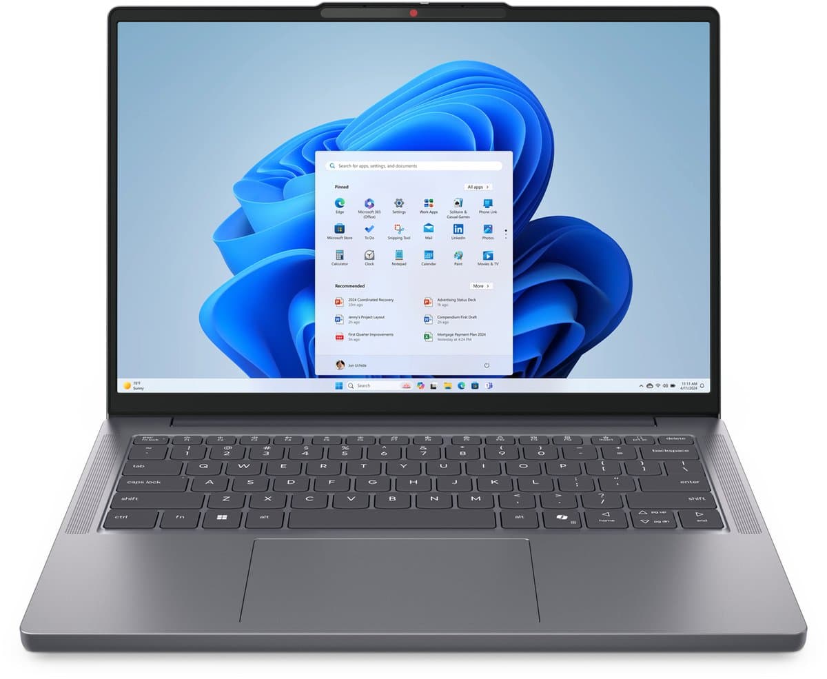 Lenovo IdeaPad Slim 3 14AHP10 AMD Ryzen™ 7 8840HS Laptop 35,6 cm (14") WUXGA 16 GB DDR5-SDRAM 512 GB SSD Wi-Fi 6 (802.11ax) Windows 11 Home Engels Grijs