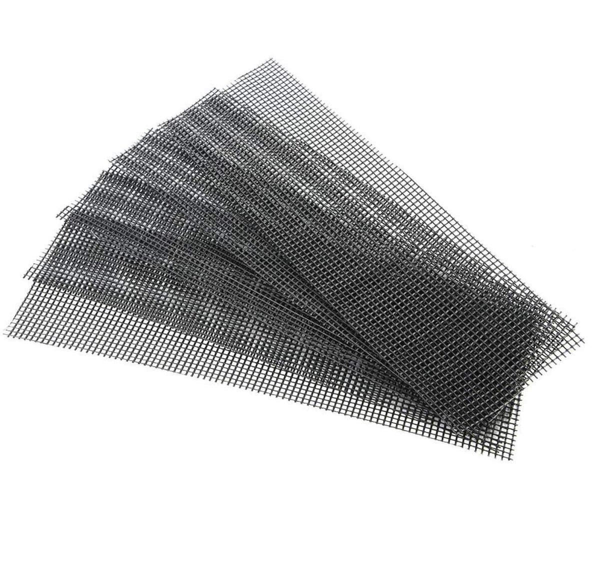 Dailygoods - Dailygoody - Bloempot Gat Mesh Mat - Bodemafvoer - Zwart - Bonsai - Filtereffect - Geschikt voor binnen en buiten - Formaat 30x10cm