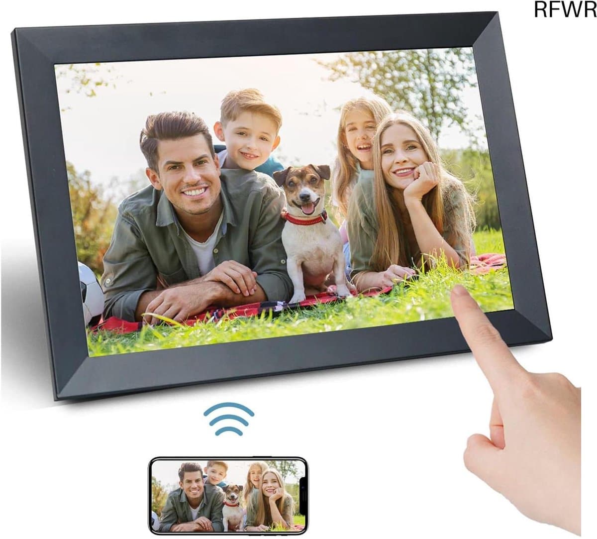 Digitale fotolijst - Wifi lijst - Foto's delen - HD IPS touchscreen - 101 inch - Zwart