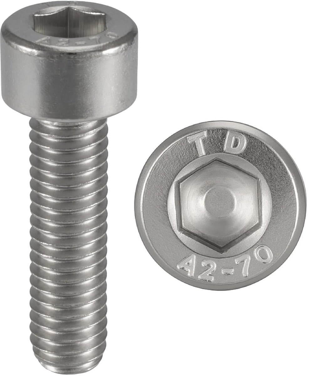 Cilinderkopschroeven - Inbusbouten - Bevestigen - Roestvrij staal A2 - M6 x 25 mm - Zilverkleurig