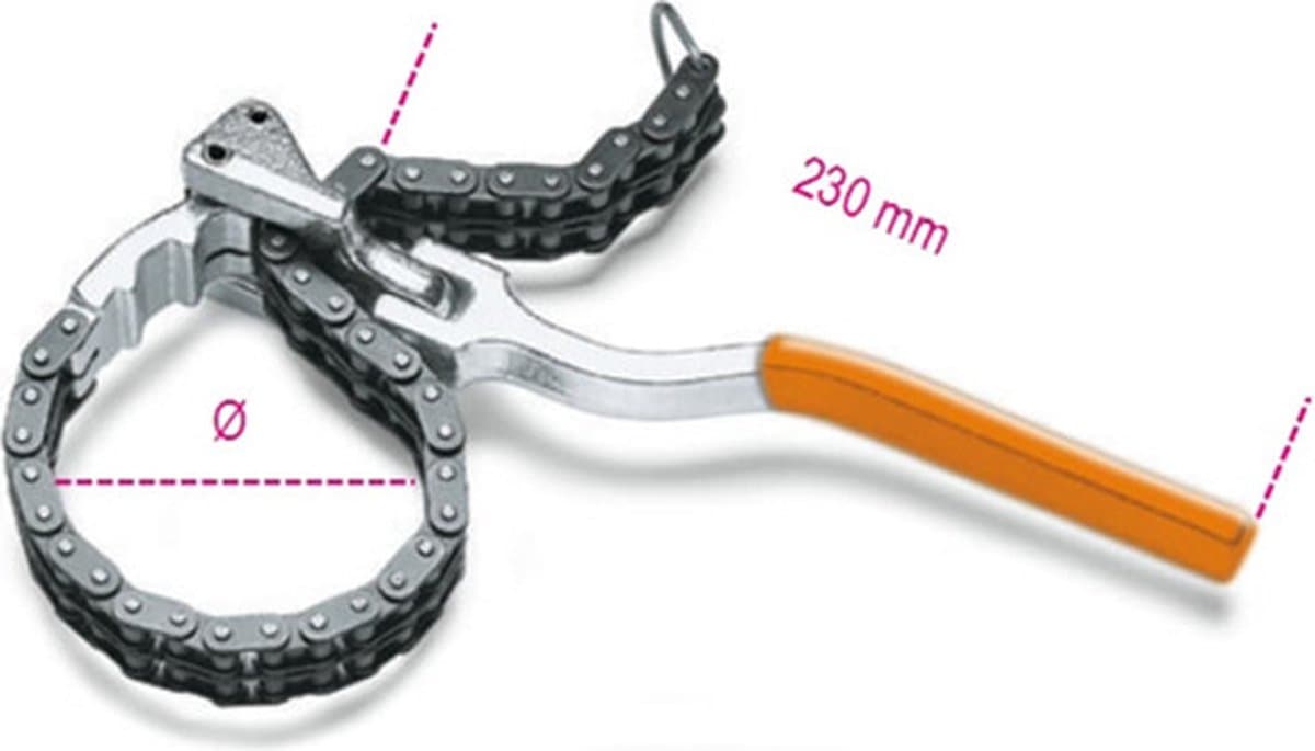 Beta Tools Oliefiltersleutel met dubbele ketting 1488L