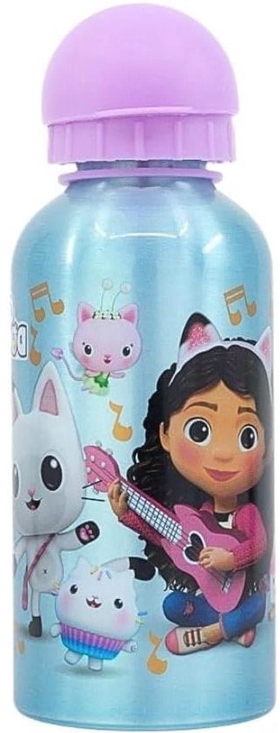 Kinder Drinkfles - Waterfles Meisjes - School en Onderweg - Lichtgewicht Aluminium - 400 ml - Paars/Blauw