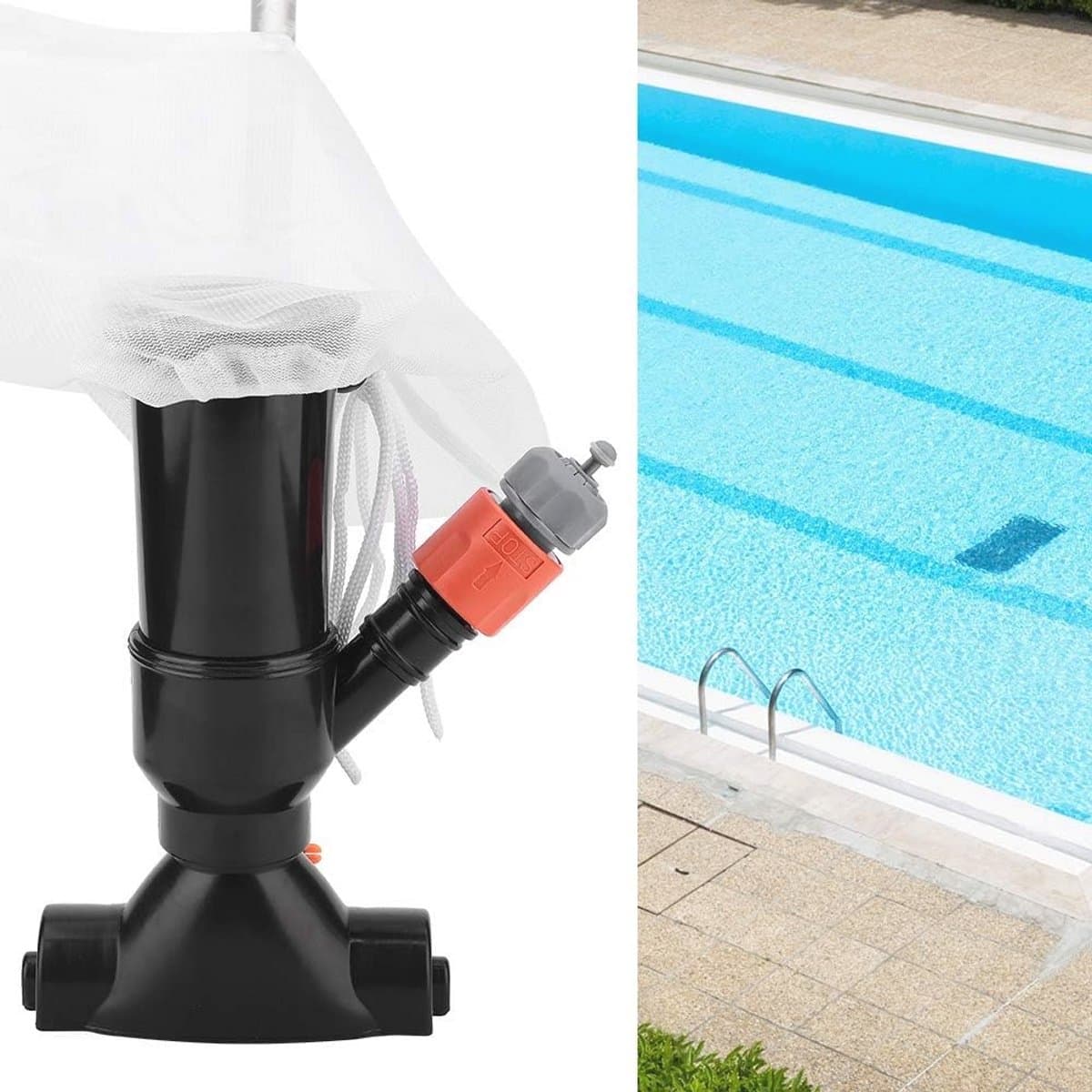 Draagbare Onderwater Draagbaar Waterdruk Stofzuiger voor Zwembadreiniging