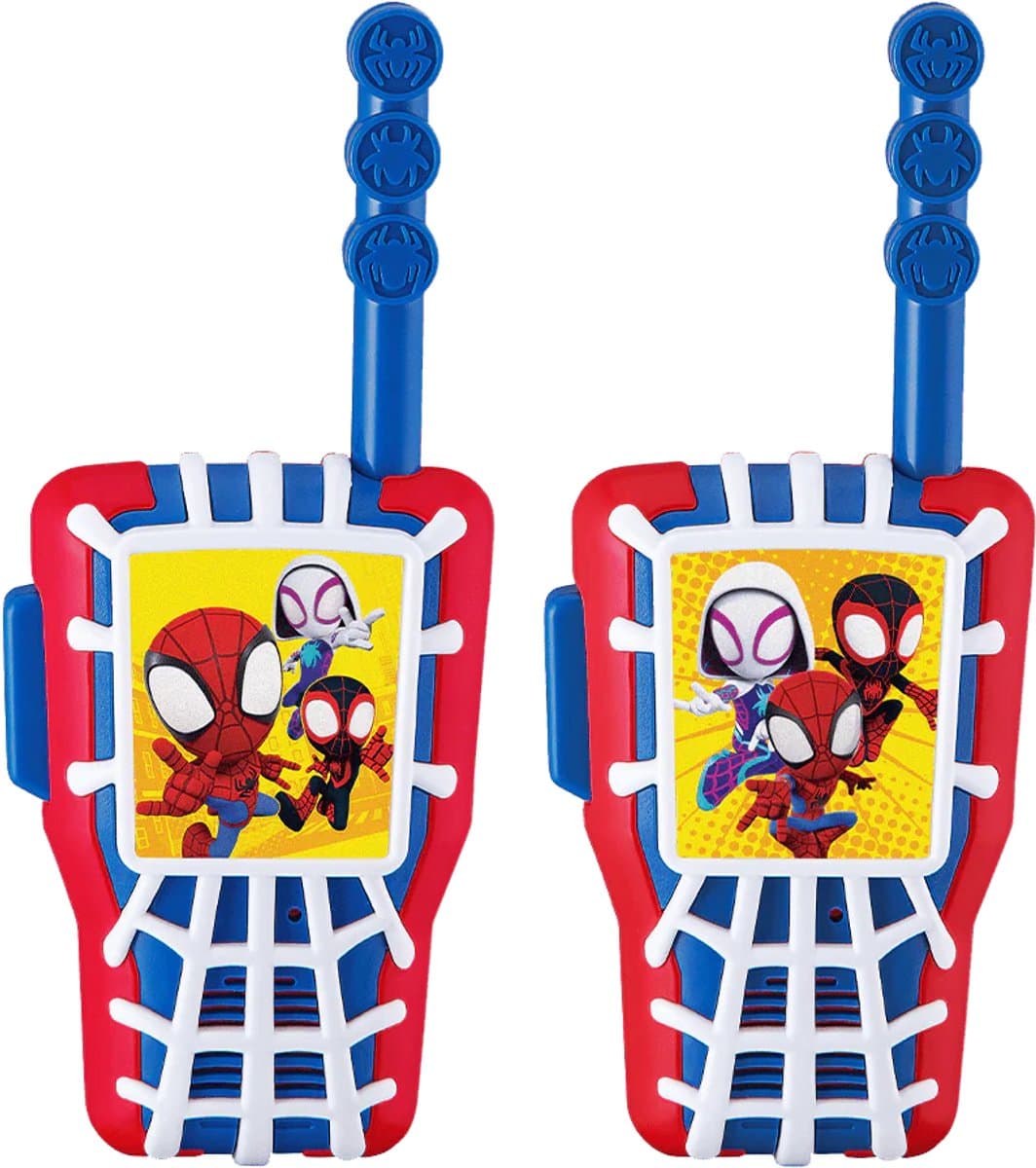 Spidey & friends - walkie talkies set voor kinderen - eenvoudige bediening - werkt op batterijen