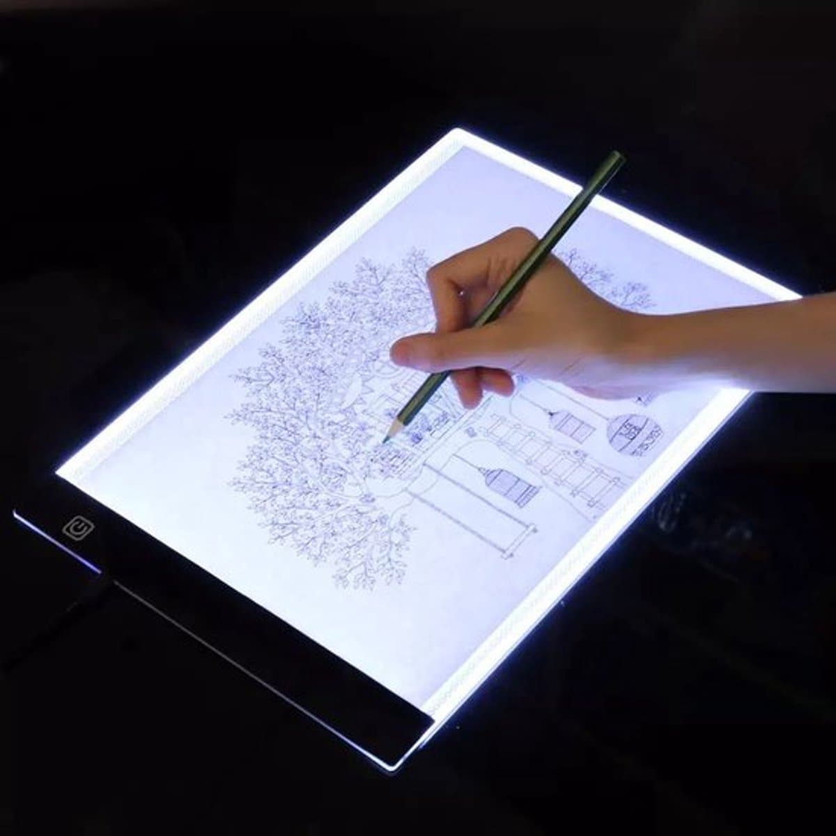 Teken LED tablet Pad - Tekening Tablet Digitale Graphics Pad USB A4 LED Lichtbak Tracing Kopieer Board voor Schilderen Schrijven