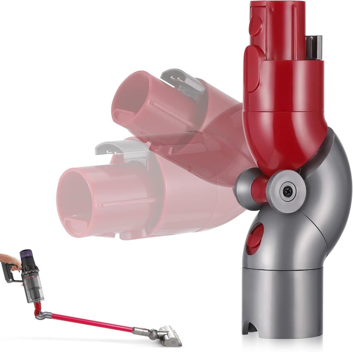 Flex Adapter compatibel met Dyson stofzuiger V7, V8, V10, V11, V15 - buigadapter laag bereik - onderste adapter snelsluiting 967762-01